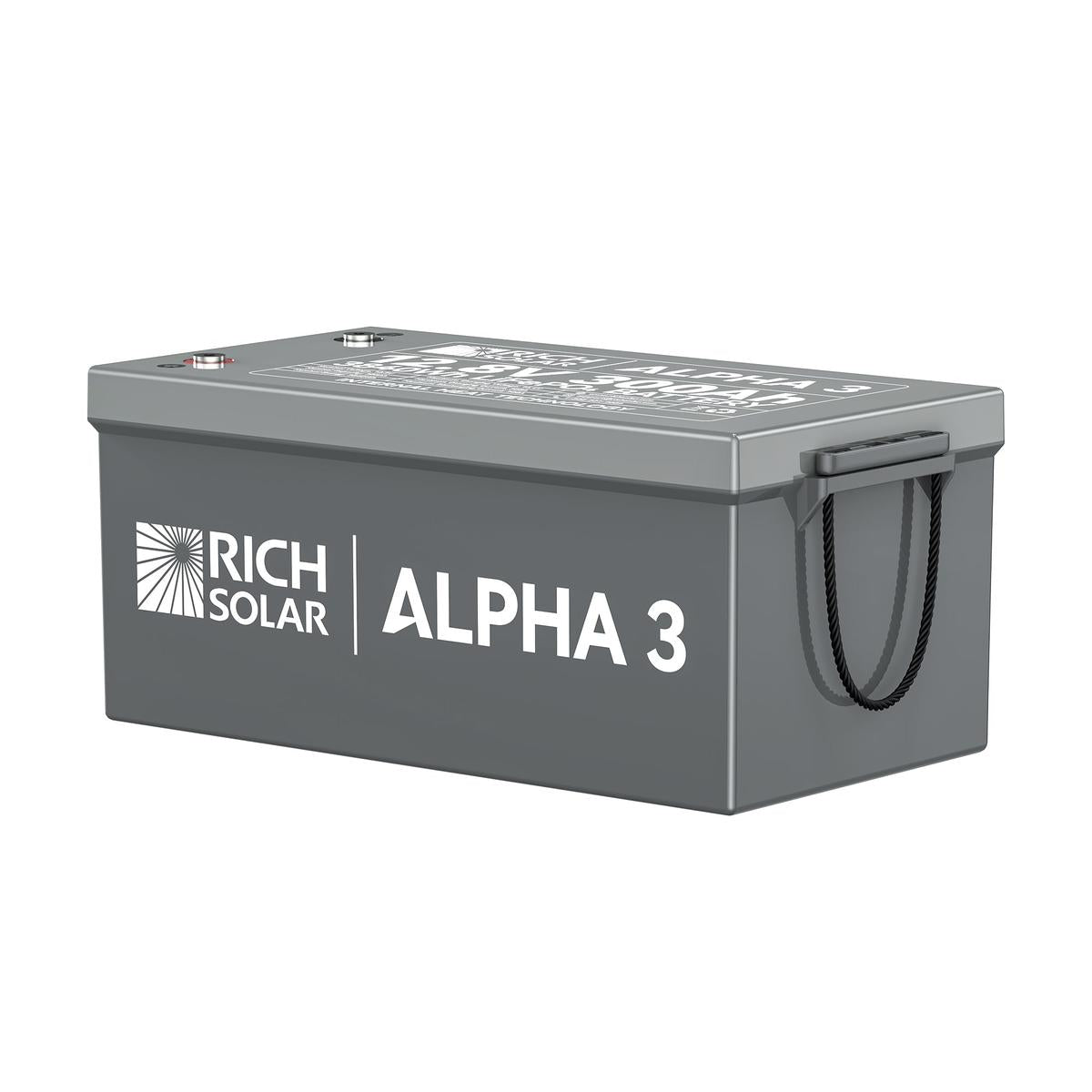 ALPHA 3 | 12V 300Ah LiFePO4 Battery | 12V Lithium Battery for RVs, Cabins, Off-Grid | 5,000 Lifetime Cycles | Internal Heat Techlogy | Bluetooth-1
