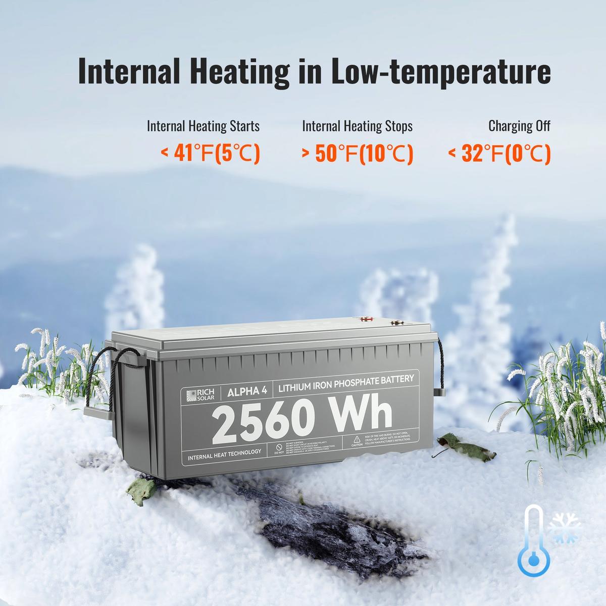 ALPHA 4 | 24V 100Ah LiFePO4 Battery | Powerful 24V Lithium Battery for RVs, Trailers, Vans, Boats, Off-Grid | 5,000 Lifetime Cycles | Bluetooth and Internal Heat Technology-5