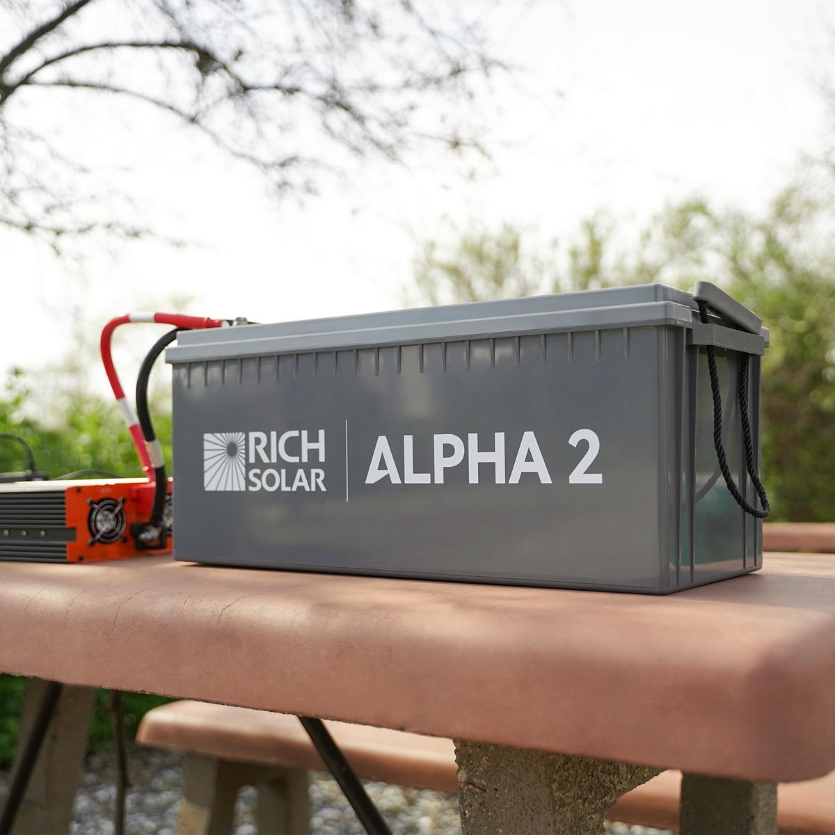 ALPHA 2 | 12V 200Ah LiFePO4 Battery | Powerful 12V Lithium Battery for RVs, Trailers, Vans, Boats, Off-Grid | 5,000 Lifetime Cycles | Bluetooth and Internal Heat Technology-2