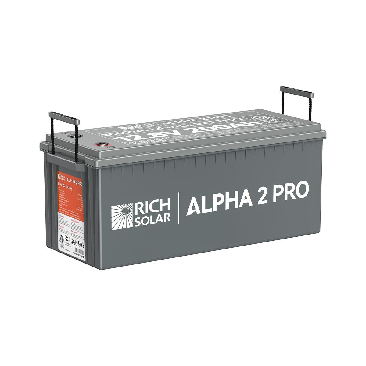 ALPHA 2 PRO | 12V 200Ah LiFePO4 Battery | Premium 12V Lithium Battery for RVs, Cabins, Tiny Homes | 7,000 Lifetime Cycles | 10 Year Warranty | UL1973 Certified-2