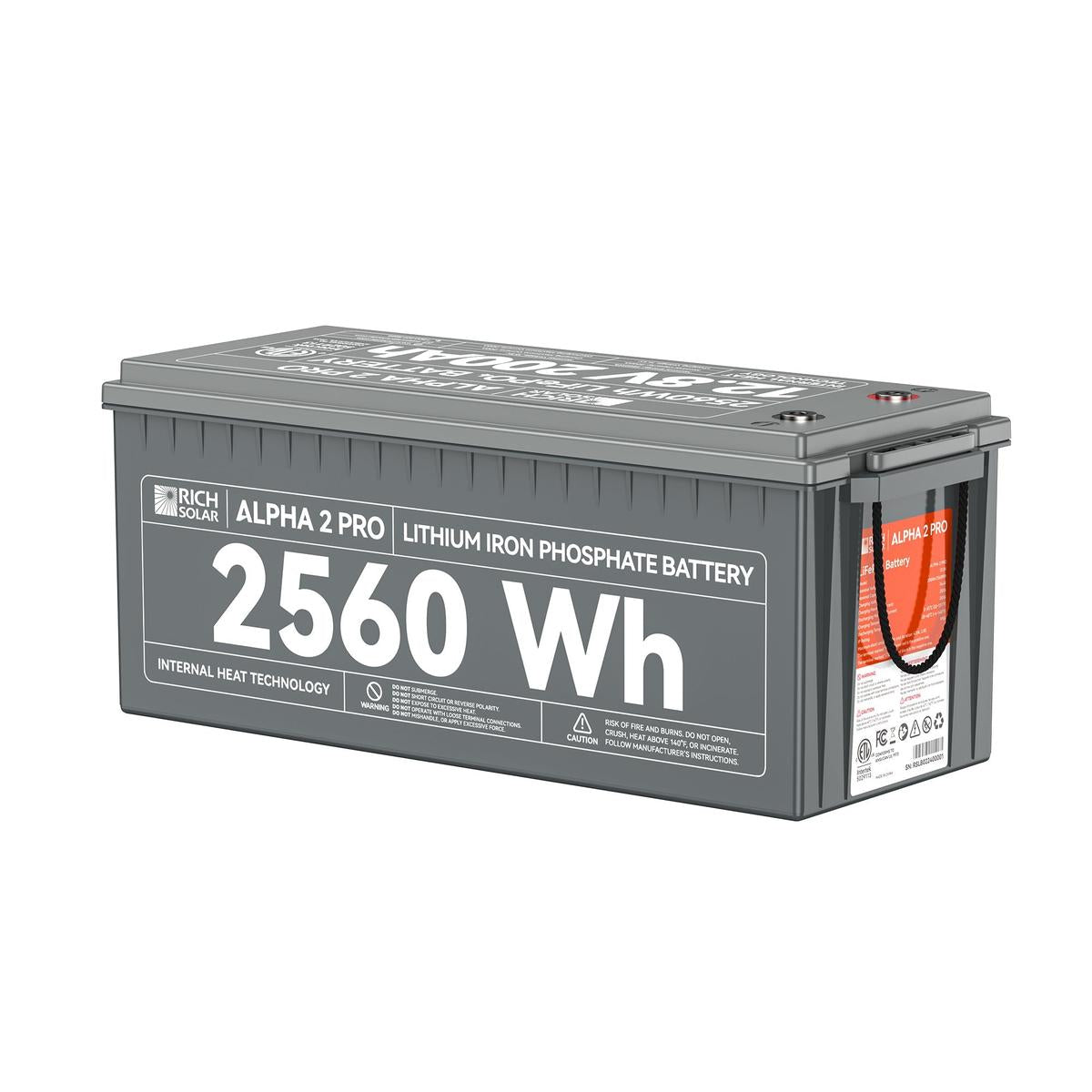 ALPHA 2 PRO | 12V 200Ah LiFePO4 Battery | Premium 12V Lithium Battery for RVs, Cabins, Tiny Homes | 7,000 Lifetime Cycles | 10 Year Warranty | UL1973 Certified-1