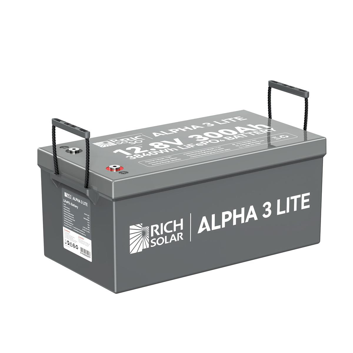 ALPHA 3 LITE | 12V 300Ah LiFePO4 Battery |12V Lithium Battery for RVs, Cabins, Off-Grid | 4,000 Lifetime Cycles-2
