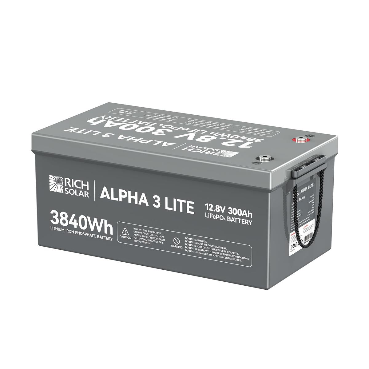 ALPHA 3 LITE | 12V 300Ah LiFePO4 Battery |12V Lithium Battery for RVs, Cabins, Off-Grid | 4,000 Lifetime Cycles-3