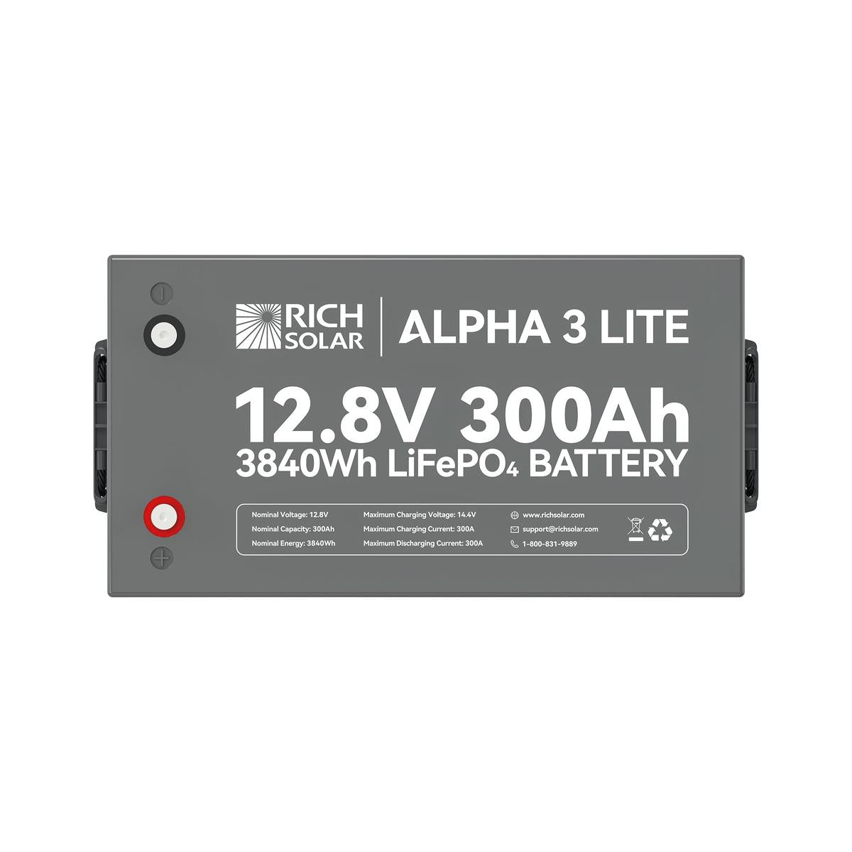 ALPHA 3 LITE | 12V 300Ah LiFePO4 Battery |12V Lithium Battery for RVs, Cabins, Off-Grid | 4,000 Lifetime Cycles-4