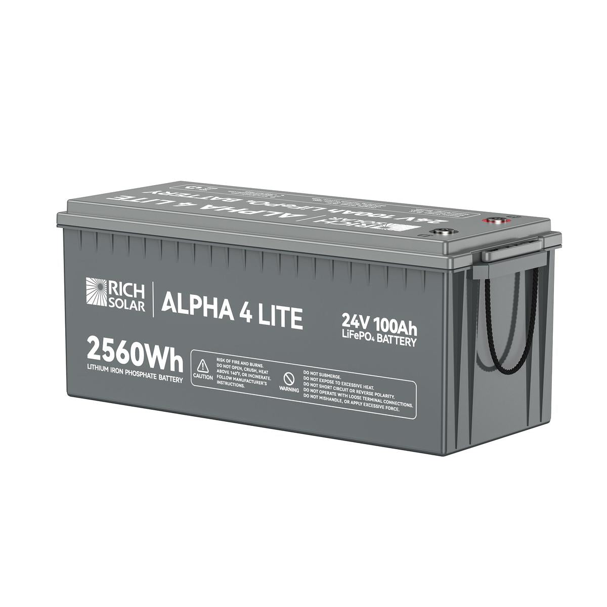 ALPHA 4 LITE | 24V 100Ah LiFePO4 Battery | Fast-Charging 24V Lithium Battery for RVs, Trailers, Vans, Boats, Off-Grid, Backup | 4,000 Lifetime Cycles | Best Value-1