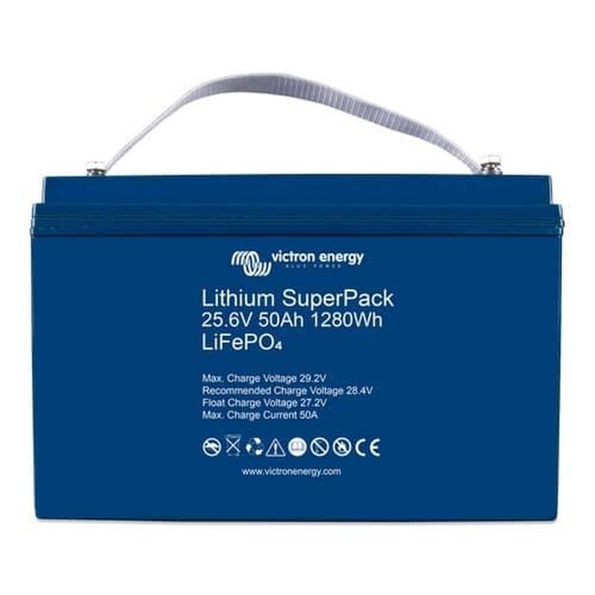 Victron Energy Lithium Battery SuperPack 25,6V/50Ah (M8) w/Internal BMS-1