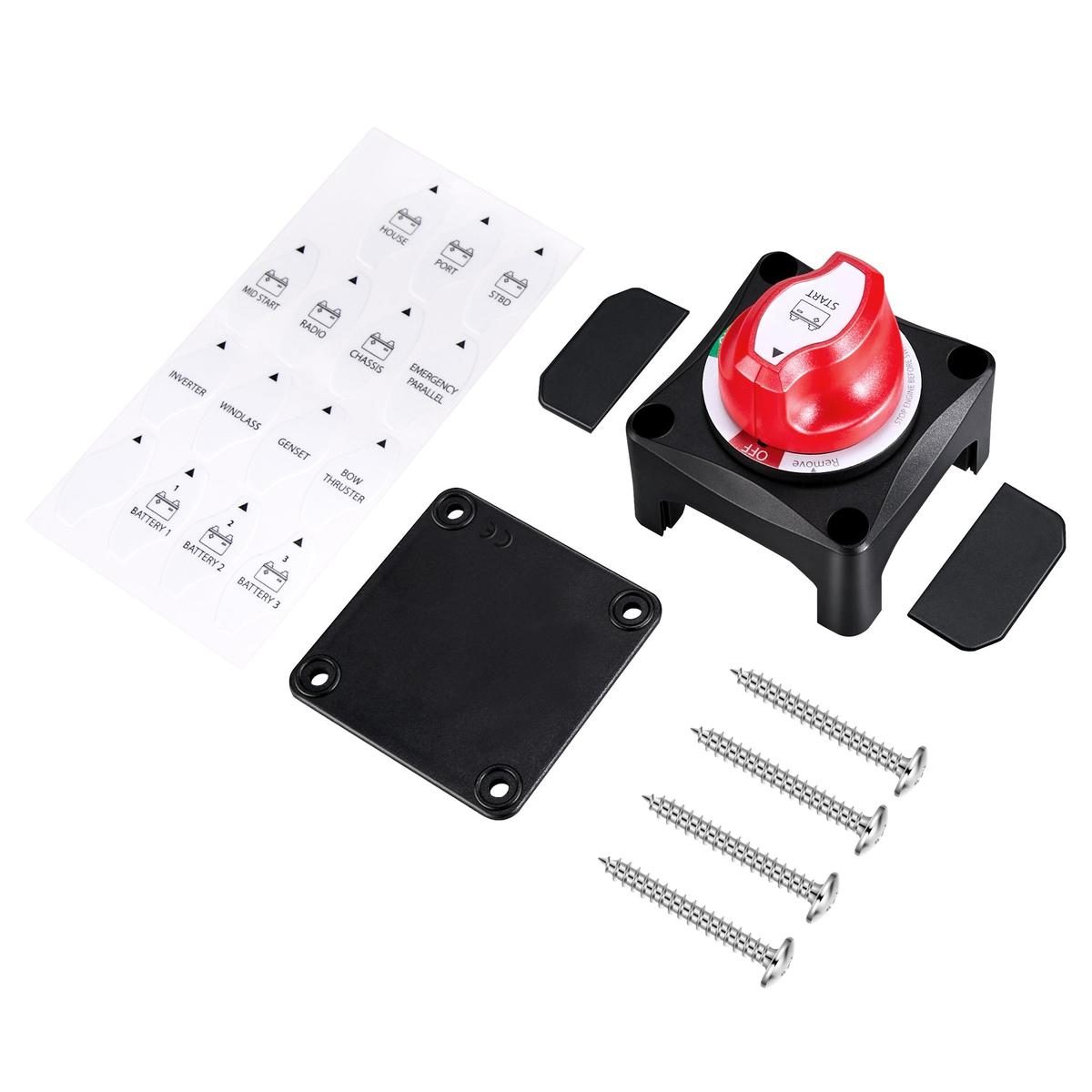 275A On/Off Battery Switch | 275 Amp DC Switch with Removable Knob for Isolation and Safety | Easy Install-9