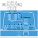 Victron MultiPlus 12/500/20-16 120V VE.Bus connection overview diagram – input, output, and VE.Bus ports layout