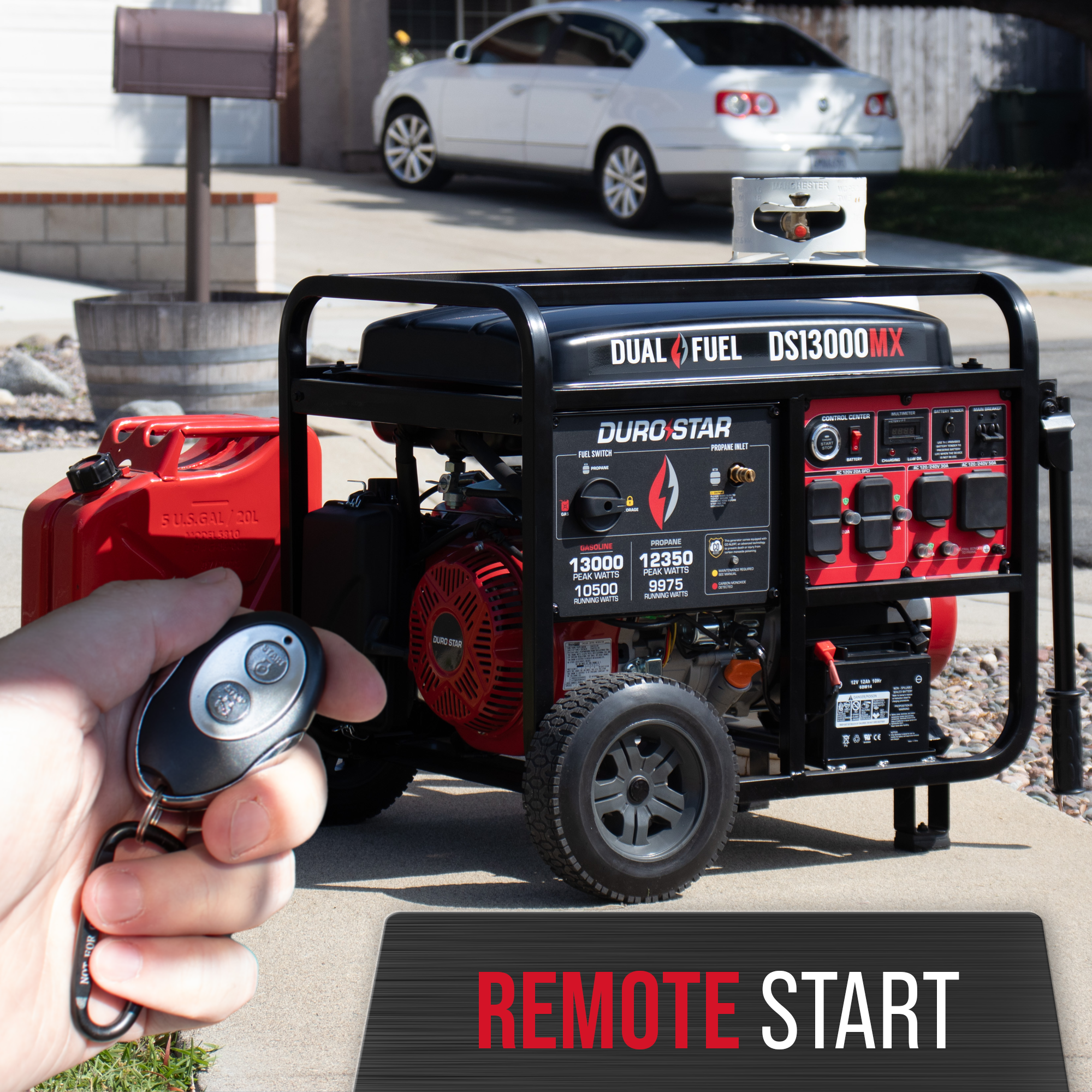 DuroStar DS13000MX dual fuel generator