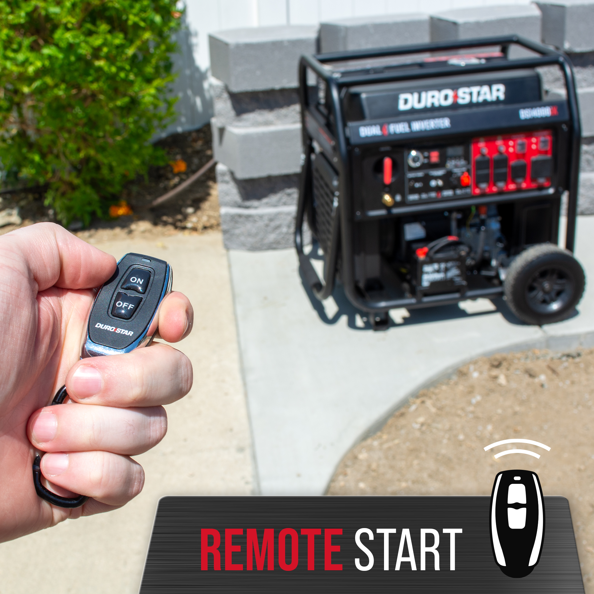 DuroStar DS14000iX dual fuel inverter generator