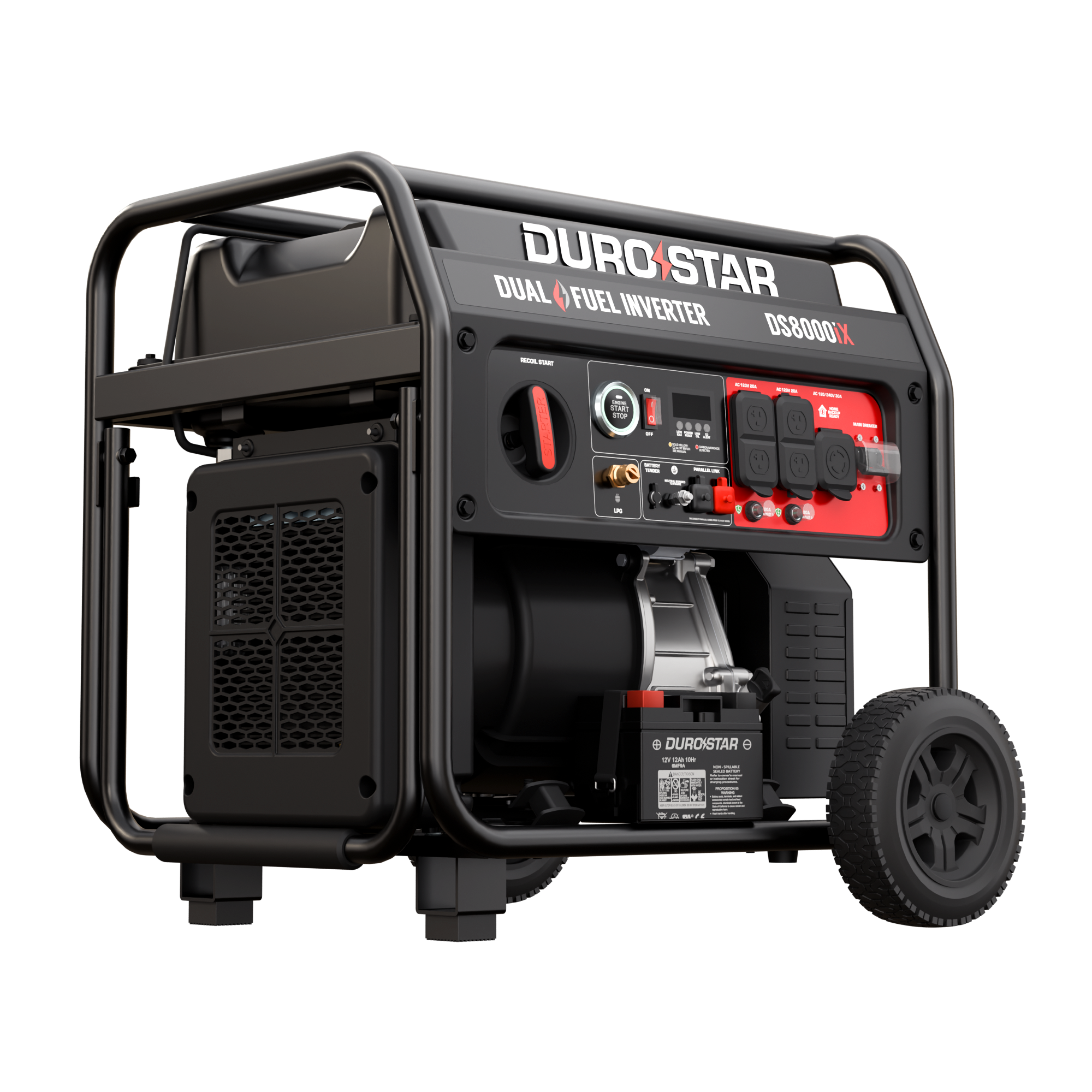DuroStar DS8000iX dual fuel inverter generator