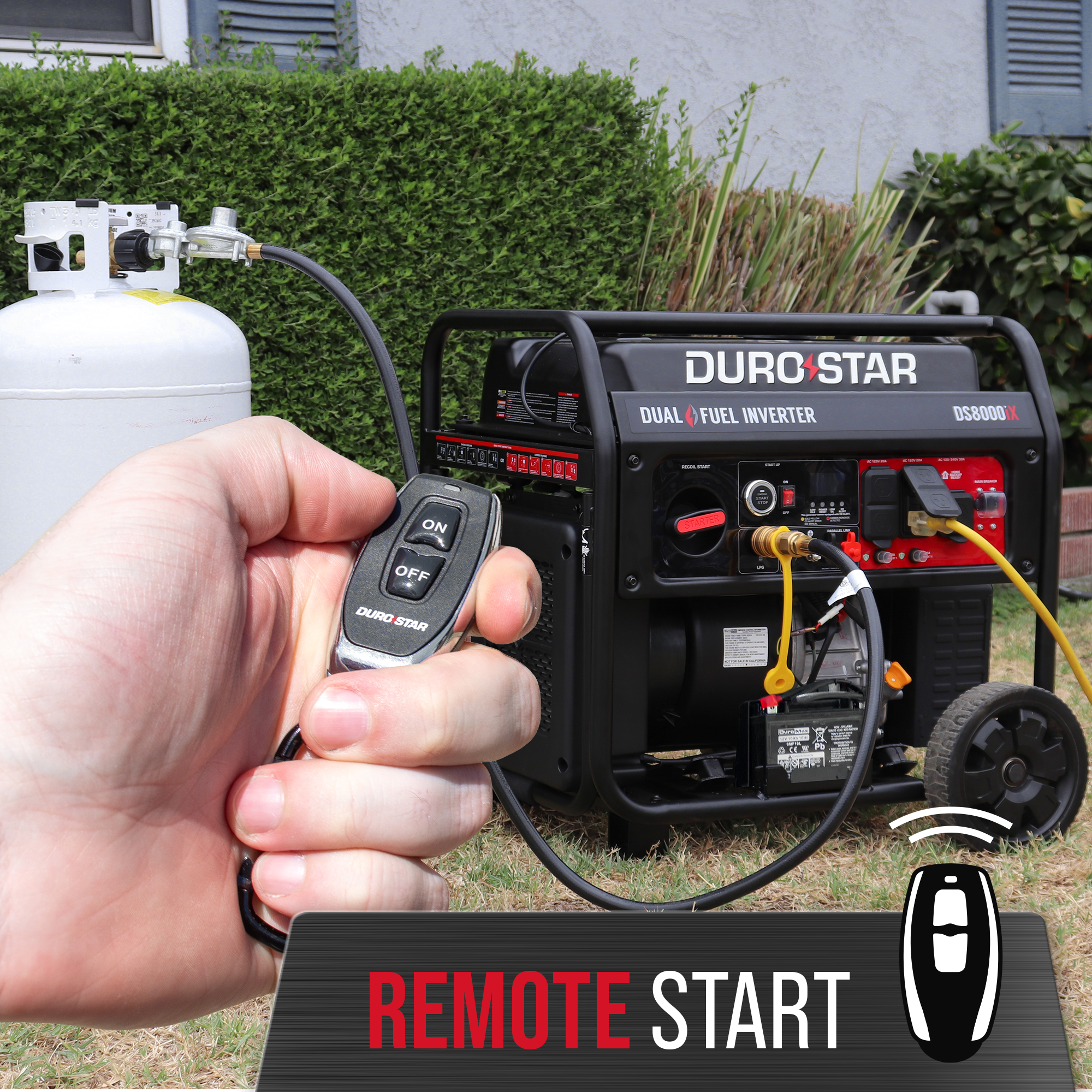 DuroStar DS8000iX dual fuel inverter generator