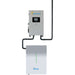 Deye ESS RW-F10.2-B Advanced LiFePO4 Home Battery Storage System is shown as a wall-mounted inverter connected by black cables to a white battery unit for home energy storage