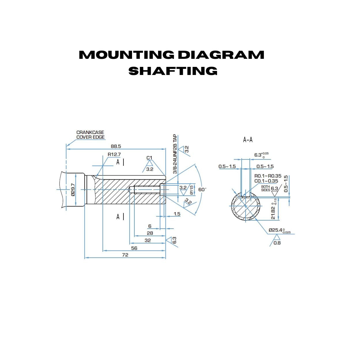 The Shafting Mounting Diagram of DuroMax XP18HP