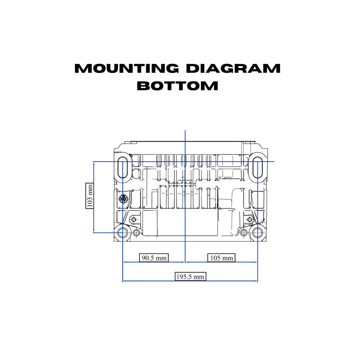 The Bottom Mounting Diagram of DuroMax XP20HP