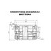 The Bottom Mounting Diagram of DuroMax XP23HPE