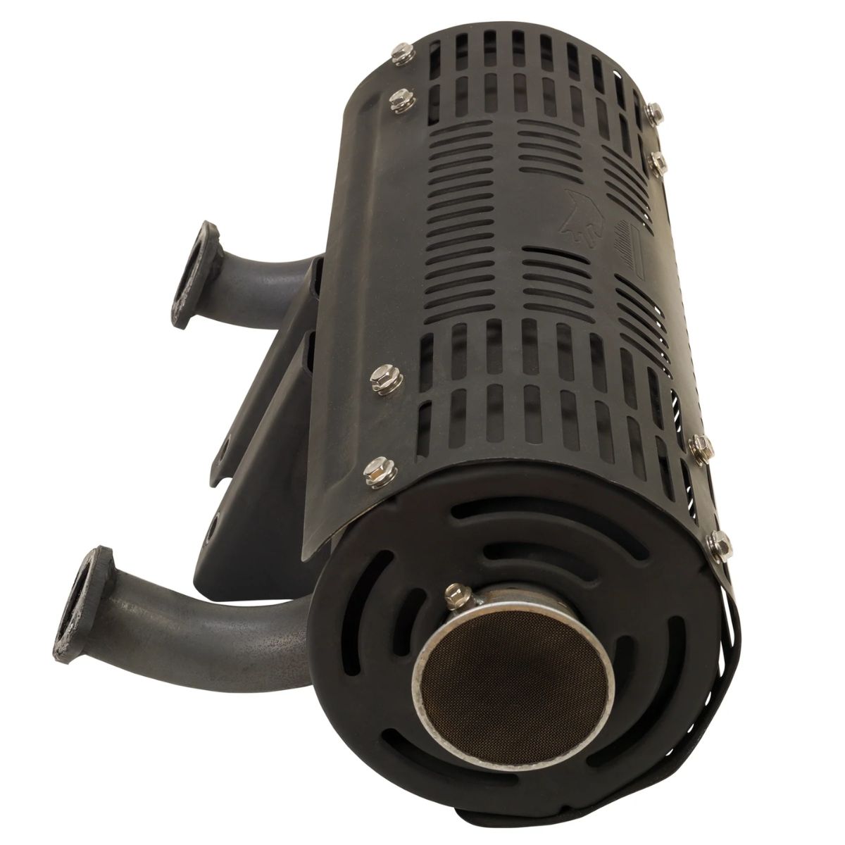 Side view of Twin tube Muffler of DuroMax XP35HPE