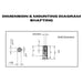 Dimensions & Mounting diagram of the shafting of the DuroMax XP35HPE