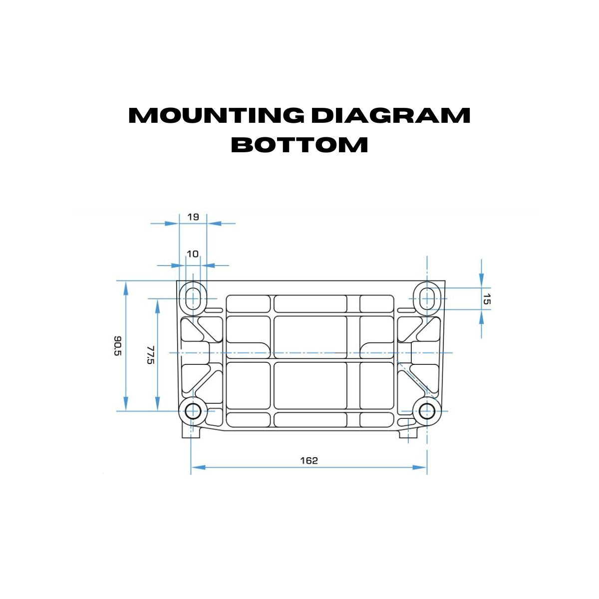 The Bottom Mounting Diagram of DuroMax XP7HP