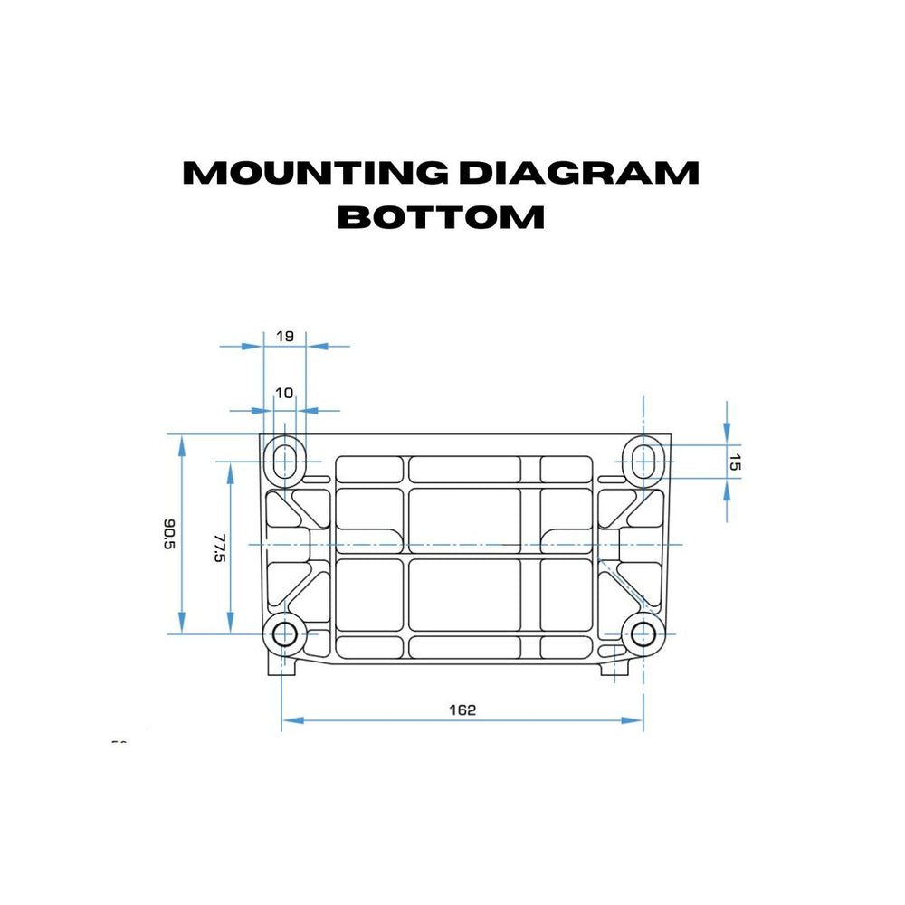 The Bottom Mounting Diagram of DuroMax XP7HPE