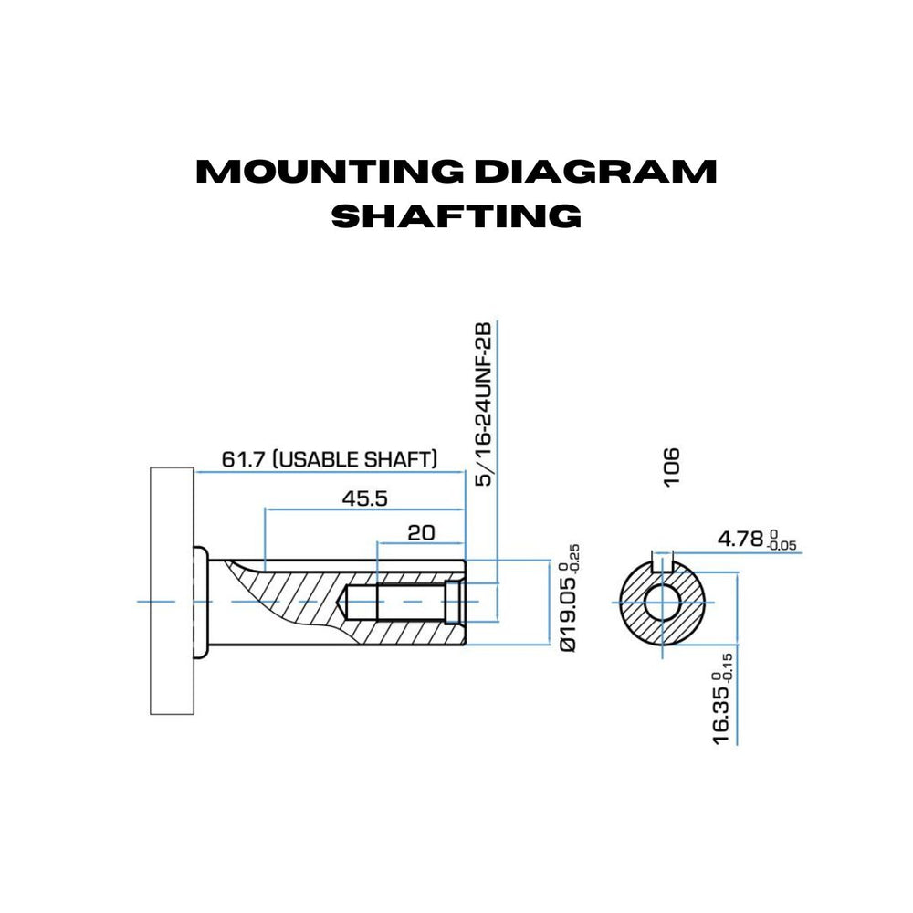 The Shafting Mounting Diagram of DuroMax XP7HPE