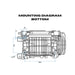 The Bottom Mounting Diagram of DuroMax XP7HPX