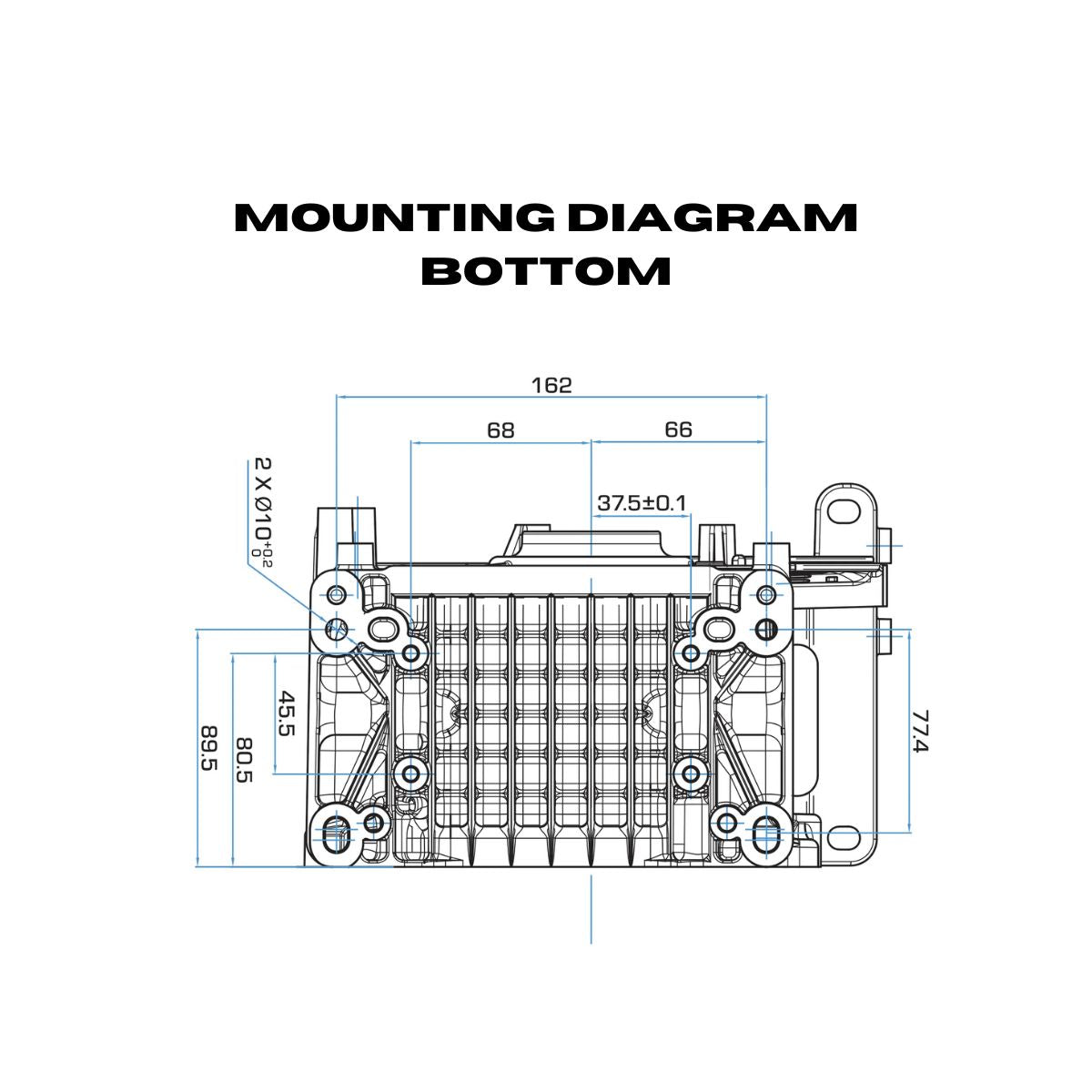 The Bottom Mounting Diagram of DuroMax XP9HP