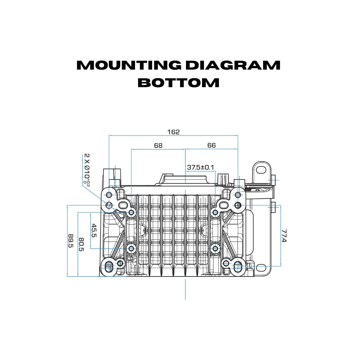 The Bottom Mounting Diagram of DuroMax XP9HPE