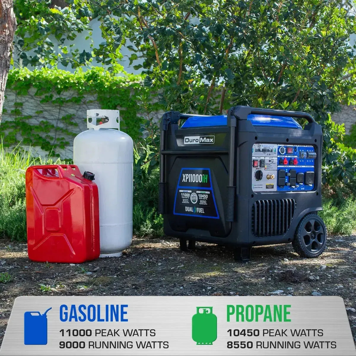 DuroMax XP11000iH Watt Portable Dual Fuel Inverter Generator-3