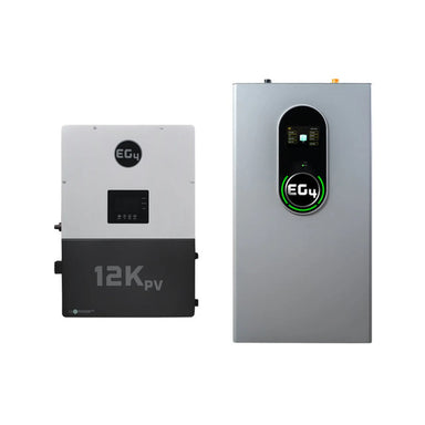 EG4 12kPV Hybrid Inverter | 48V | 12000W Input | 8000W Output | 120/240V Split Phase + EG4-WallMount Indoor Battery 280AH | 51.2V | 14.3kWh Energy Storage Systems EG4 1 EG4 12kPV + 1 x EG4-WallMount Indoor Battery | 14.3kWh Capacity