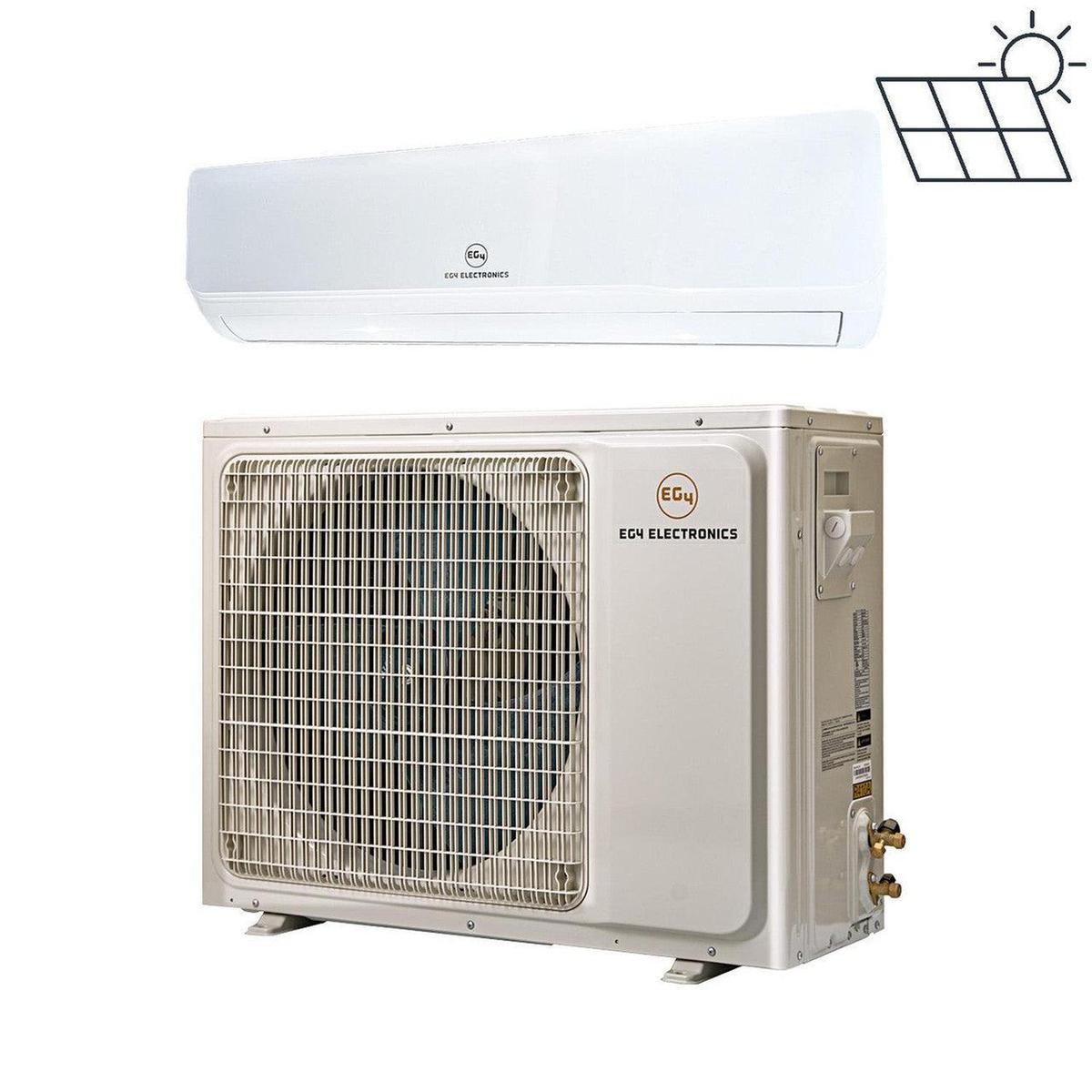 EG4 Hybrid AC/DC Solar Mini Split Air Conditioner Heat Pump 12000 BTU | SEER2 22 | Plug-N-Cool Do-It-Yourself Installation-1