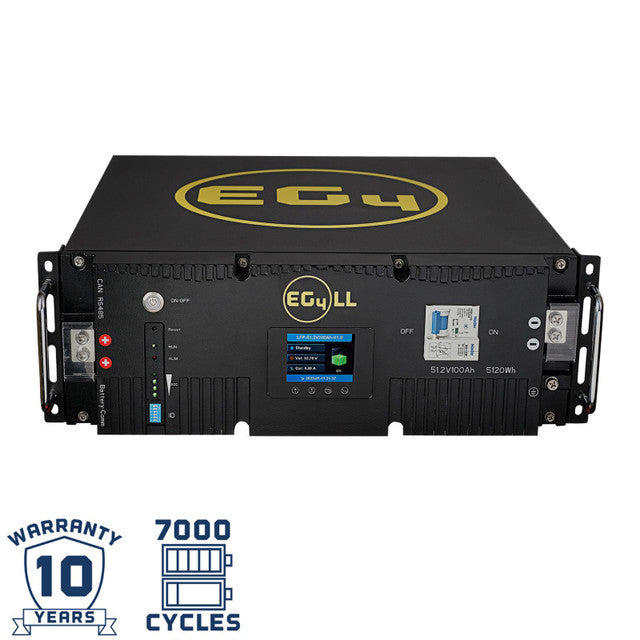 EG4 Lithium Battery 48V 100AH, Server Rack Battery w/LCD