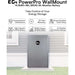 EG4 PowerPro WallMount All Weather Lithium Battery 48V 280AH - EG4LIFPOW4-48V280A is mounted outdoors, emphasizing its 14.3kWh capacity and weather-resistant build