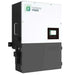 Fortress Power Envy 8kW Solar Hybrid Inverter-ENVYTRUE8 appears angled, showing its sturdy casing and front display screen