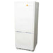 Front view of a tall, white two-door refrigerator showing the clean exterior design of SunStar ST-10RF-W 10 cu.ft. DC/AC Refrigerator - White