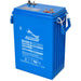 Fullriver Battery 6V 415Ah Deep-Cycle L16 AGM Battery-DC400-6 is shown standing upright in bright blue with rope handles and metal terminals on top