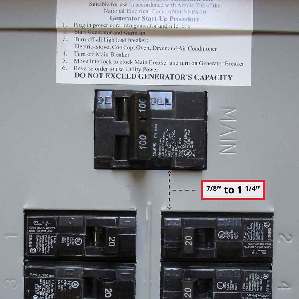 GenInterlock SIE-P1 generator interlock kit