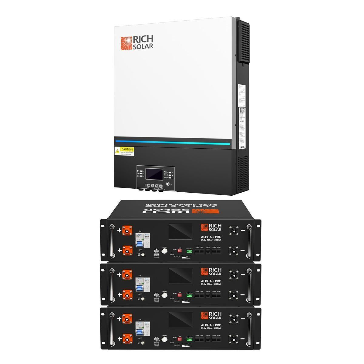 NOVA 6548 | 6500 Watt (6.5kW) 48 Volt Off-Grid Hybrid Solar Inverter | Premium 6500W 48V Hybrid Inverter for Campers, Cabins, Tiny Homes, ADUs, RVs, Off-Grid | UL Certified - RICH SOLAR