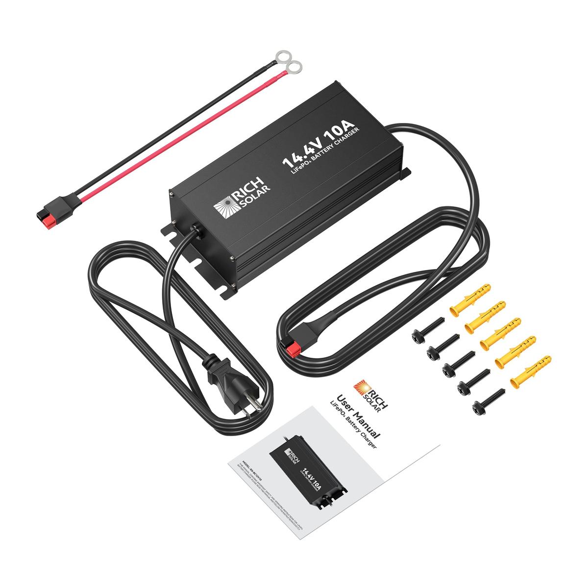 12V(14.6V) 10A | 100-240VAC | 12V LiFePO4 Battery Charger-6