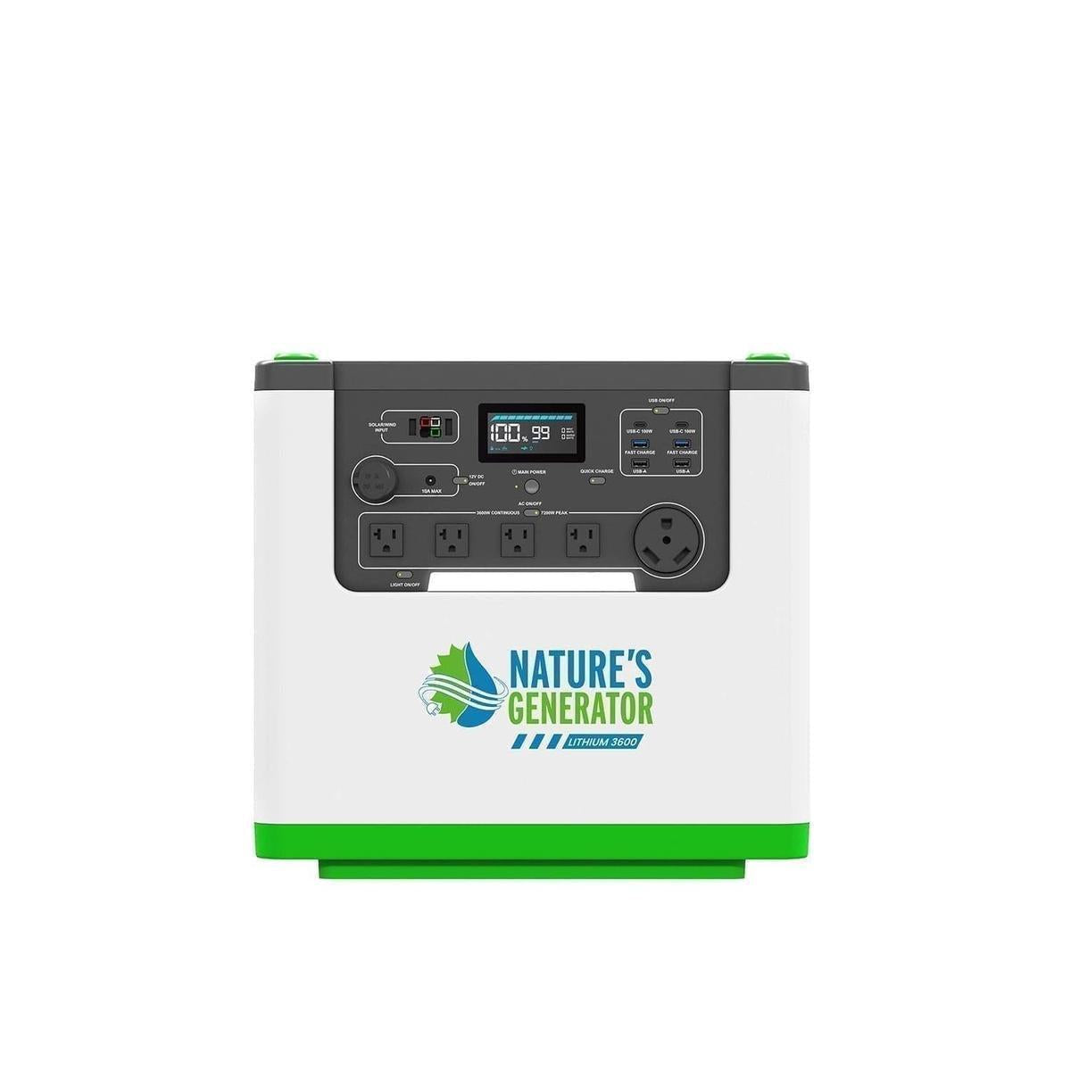 Nature's Generator Lithium 3600 Solar Generator-9