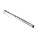 Long stainless-steel submersible pump lying horizontally with a blue wire is the Grundfos 10 SQ07-200 SQ Series Solar Submersible Pump | 10 GPM | 3/4 HP | 200 Ft | 240 VAC