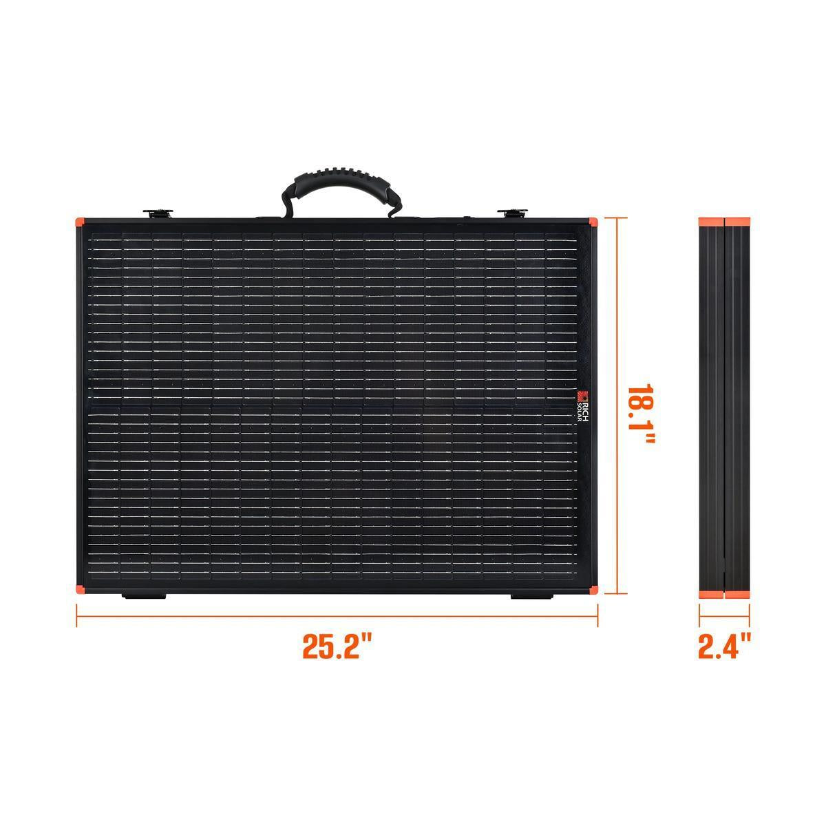 MEGA 100 Portable Briefcase Solar Panel | 100 Watt Portable Solar Panel | Premier 12V Portable Solar Panel for Generators, Power Stations, Vans | High Efficiency BACKORDER-5
