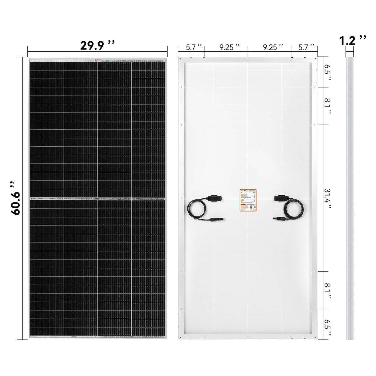 MEGA 250 PRO | 250 Watt 24 Volt Solar Panel | Premium 24V Off-Grid Solar Panel for Campers, Tiny Homes, Cabins | 25-Year Output Warranty | UL Certified-3