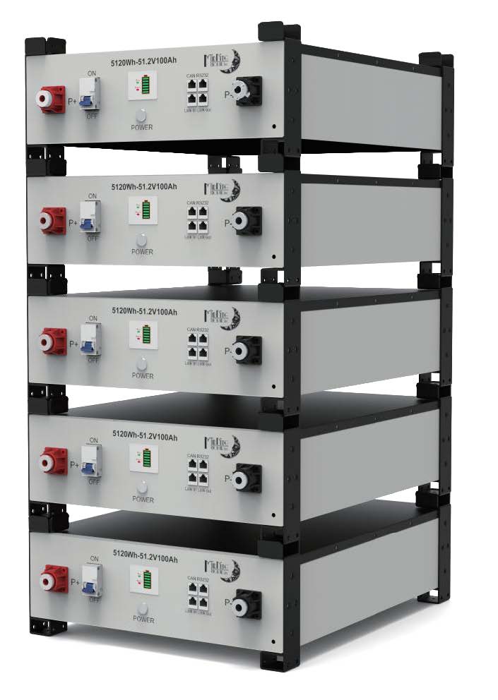 Midnite Solar POWERFLO 5.1 kwh,48 Volt 100 AH, Rack Mount, Lithium Battery-1