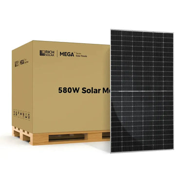 MEGA 580 BIFACIAL | 580 Watt Bifacial Solar Panel | Premium Grid-tie or Off-grid Solar Panel for Residential, Commercial, Agriculture | 25-Year Output Warranty | UL Certified-2