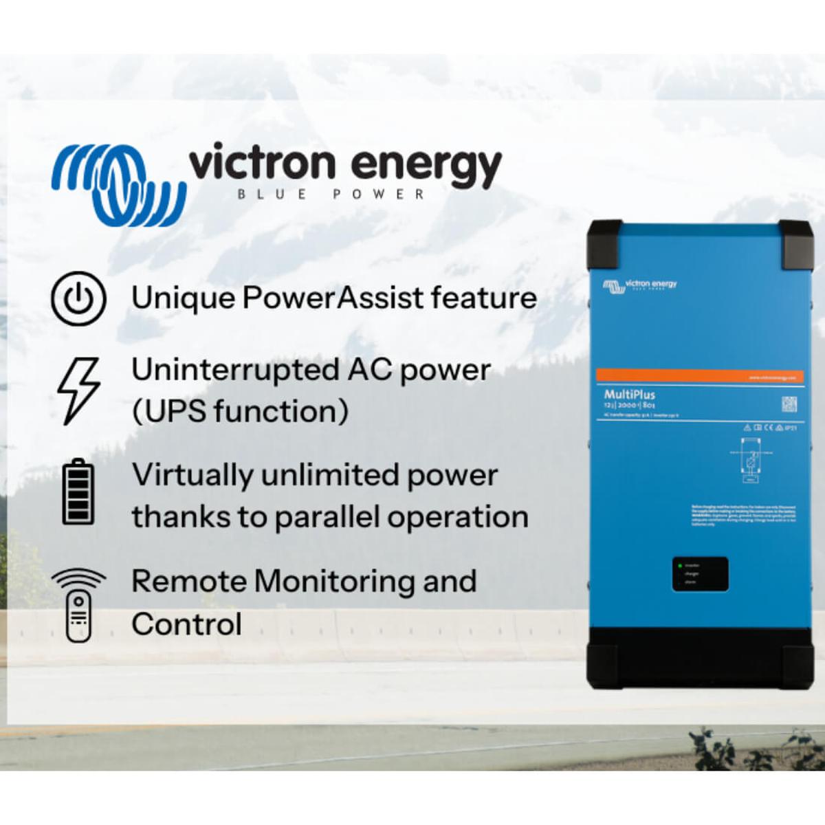 Victron MultiPlus 12/2000/80-50 120V UL 458 inverter charger