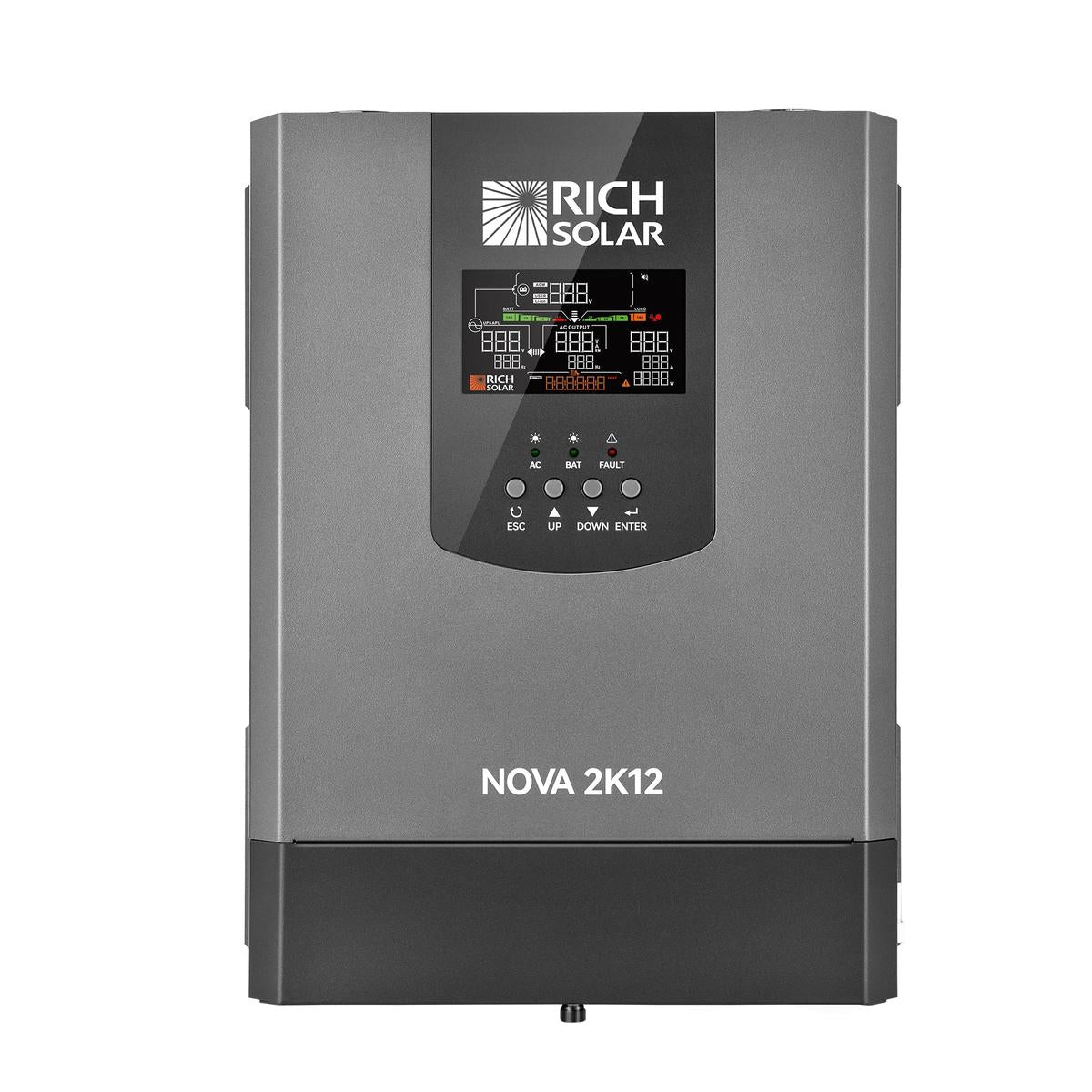 NOVA 2K12 | 2000W 12V Pure Sine Wave Inverter with Built-in Transfer Switch | UL458 Certified for RVs, Campers, Trailers, Vans-2