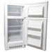 Open-door angle of SunStar ST-16RF-W 16 cu.ft. DC/AC Refrigerator - White showing the top freezer compartment above the main refrigerator section