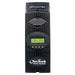 Outback Power FLEXmax 80 FM80-150VDC MPPT Solar Charge Controller shown as a close-up of a single black unit with a small display and buttons