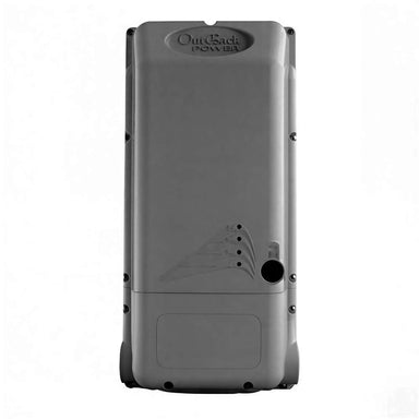 Outback Power FLEXmax FM100-300VDC-AFCI 100A MPPT Solar Charge Controller shown as a tall gray electrical enclosure used in solar power systems